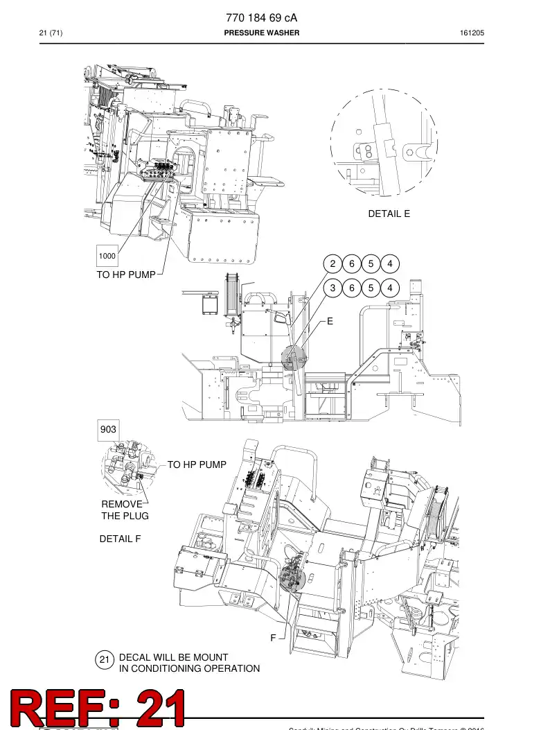 77005020a 770 050 20a Decal - Sandvik Technical Drawing