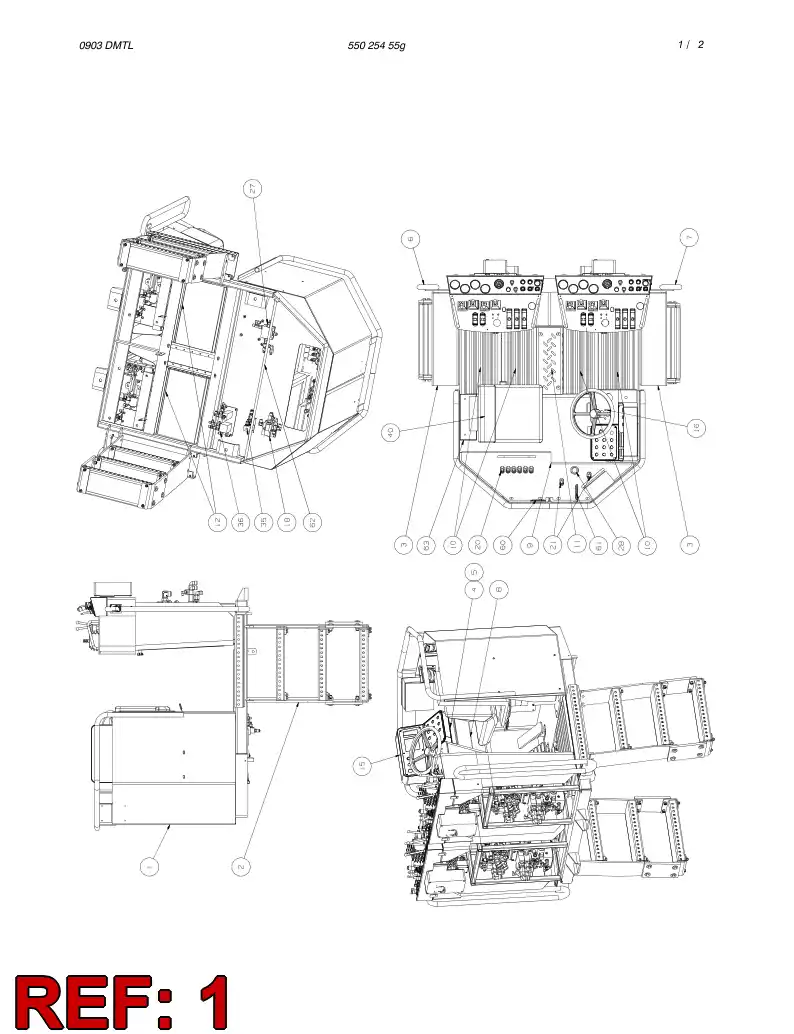 77005027 770 050 27 CONTROL BLOCK ASSEMBLY - Sandvik Technical Drawing