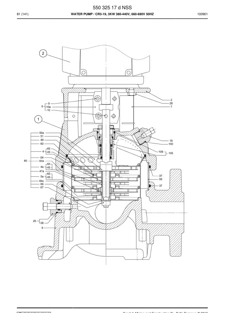 77006109 770 061 09 Seal kit - Sandvik Technical Drawing