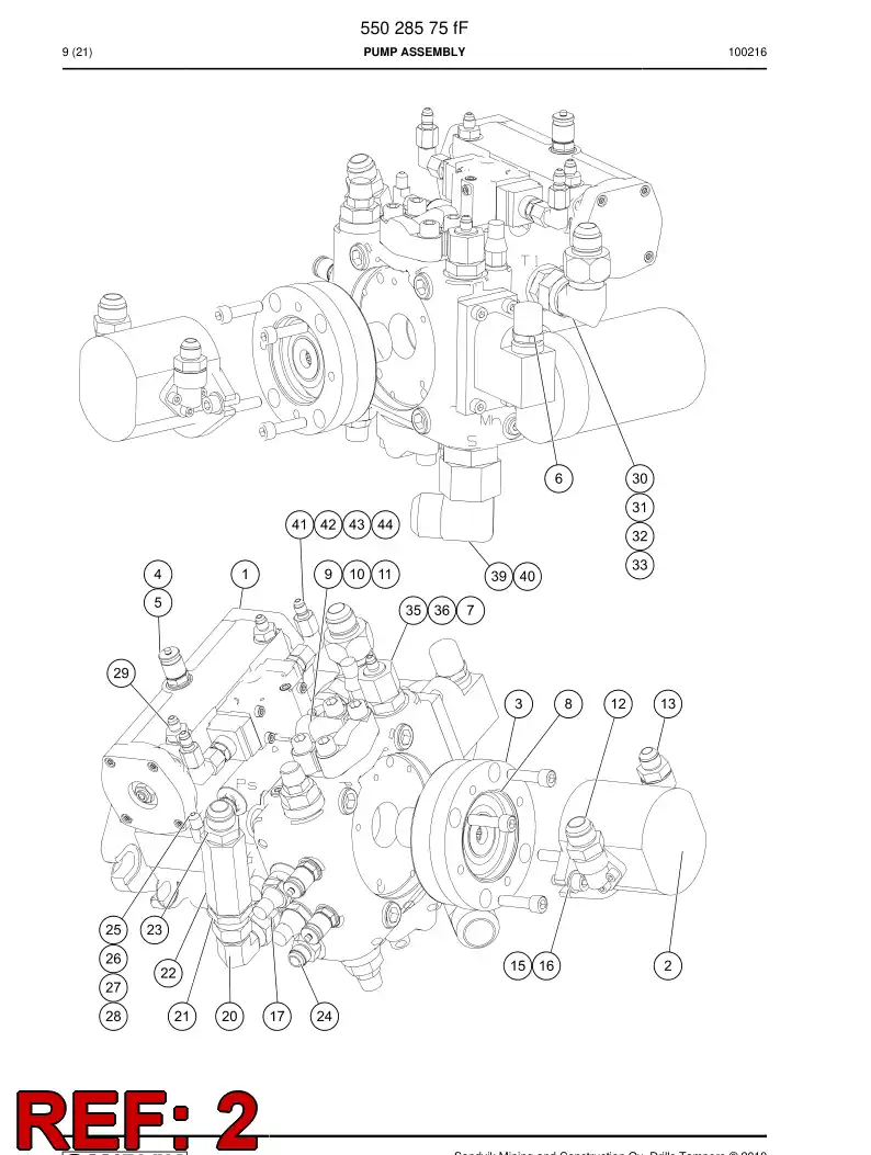 77006896 770 068 96 Seal kit - Sandvik Technical Drawing