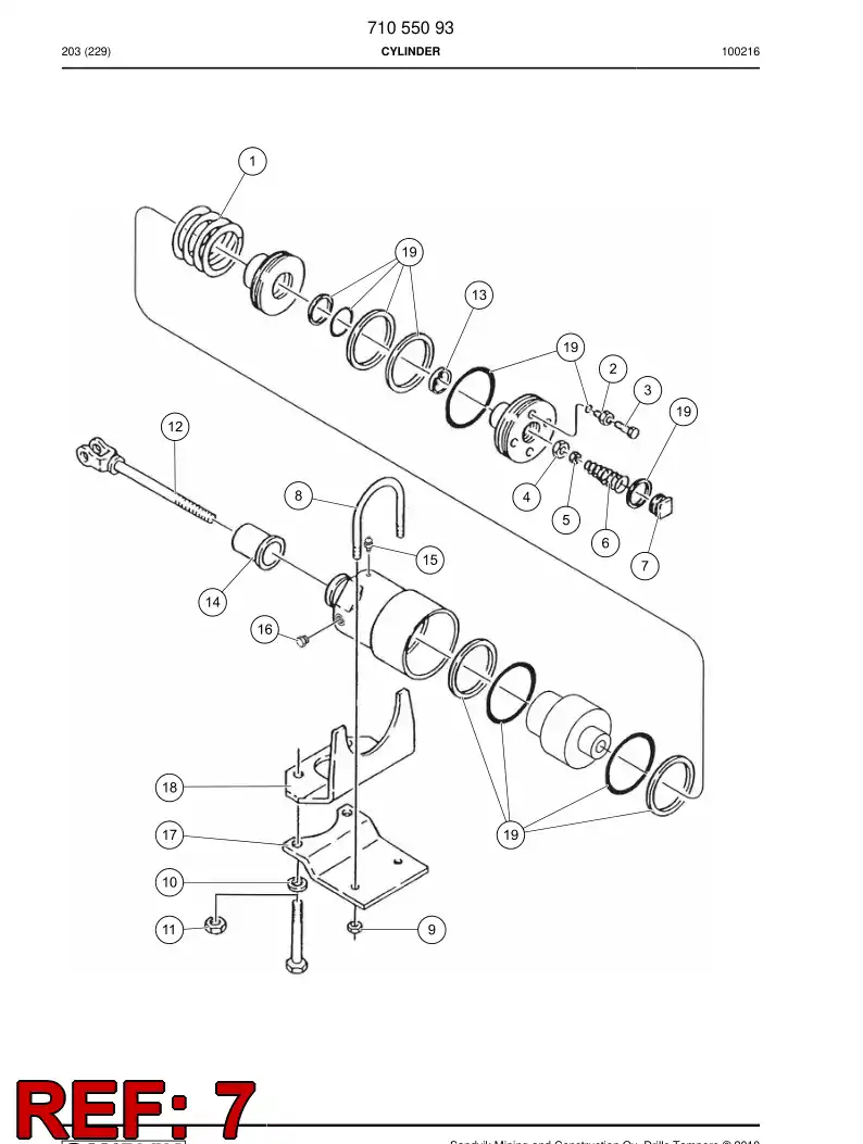 77007304 770 073 04 PLUG - Sandvik Technical Drawing