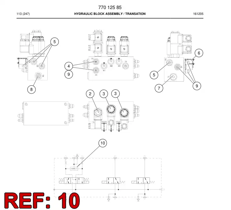 77007556 770 075 56 Valve, Shuttle - Sandvik Technical Drawing