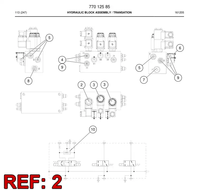 77007563 770 075 63 Seal Kit - Sandvik Technical Drawing