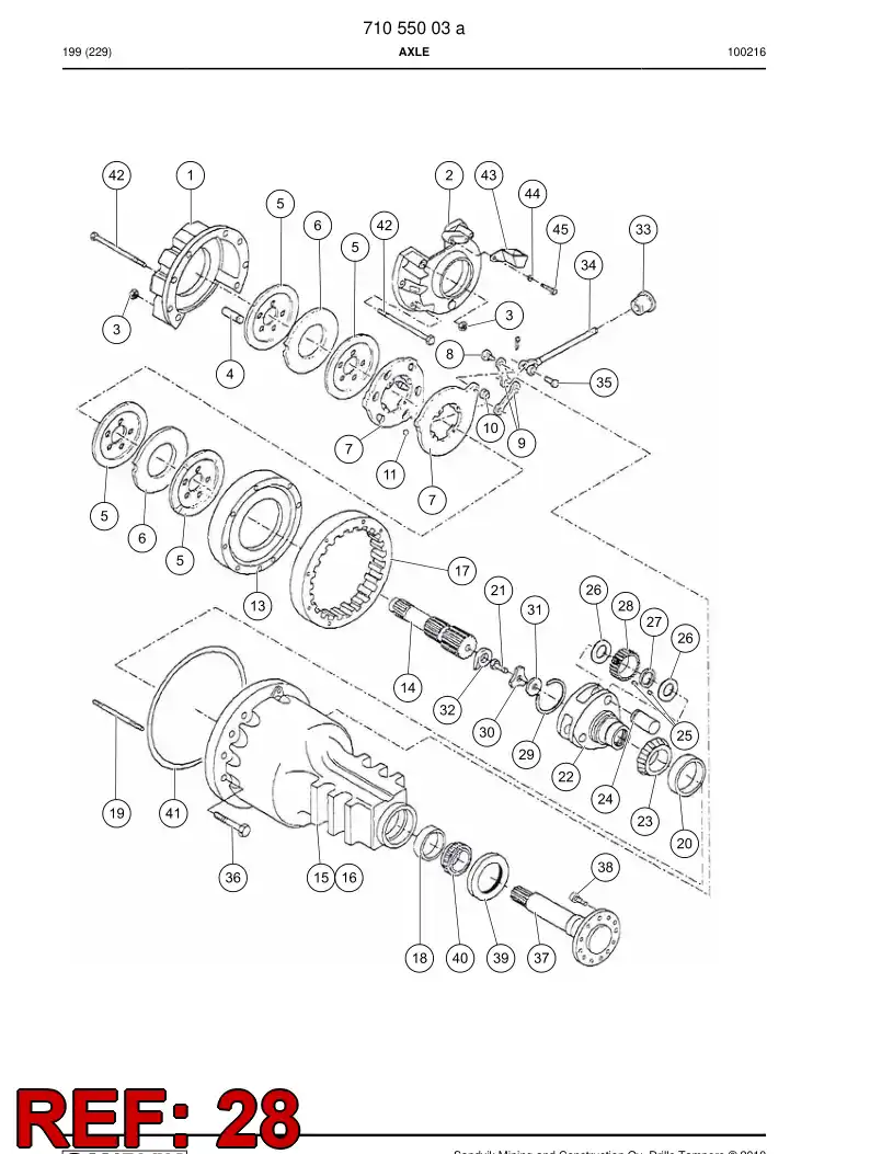77007633 770 076 33 Planet gear - Sandvik Technical Drawing