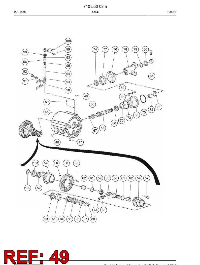 77007668 770 076 68 Plug - Sandvik Technical Drawing