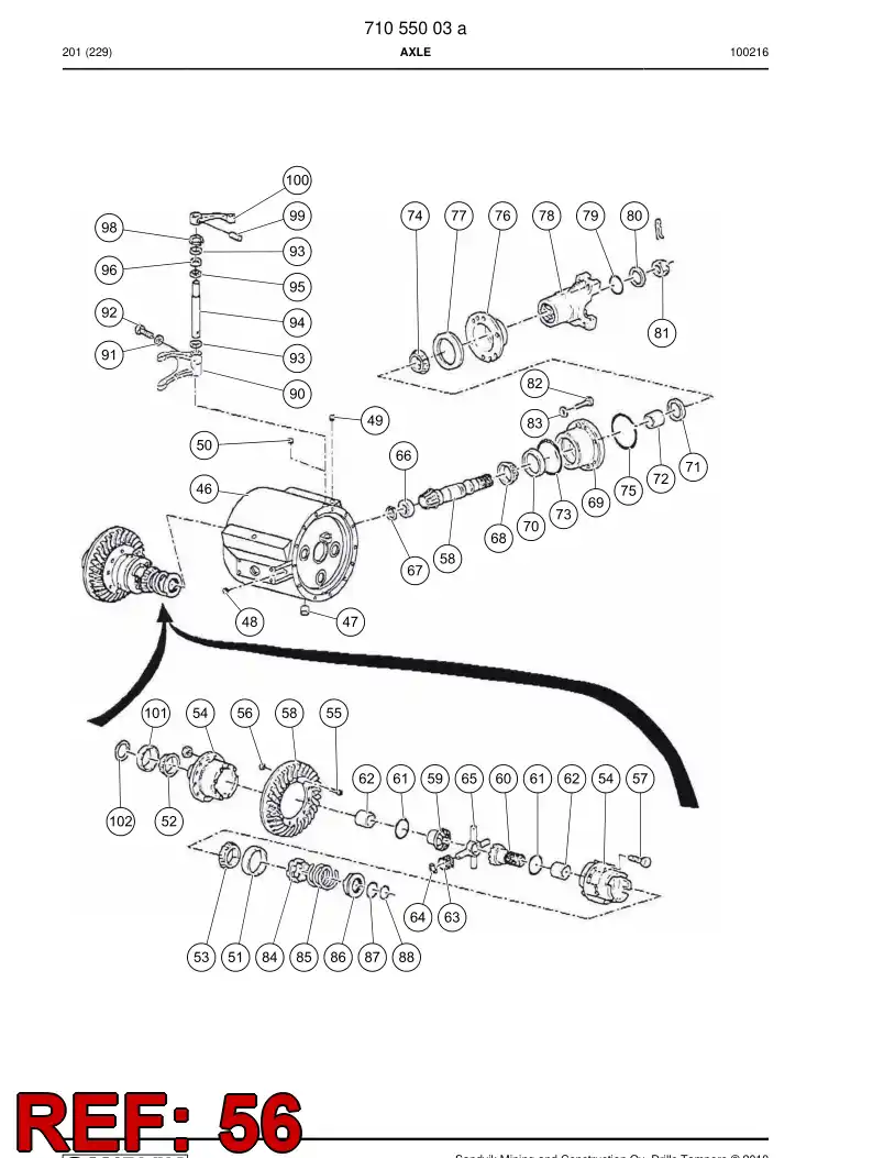 77007677 770 076 77 Nut - Sandvik Technical Drawing