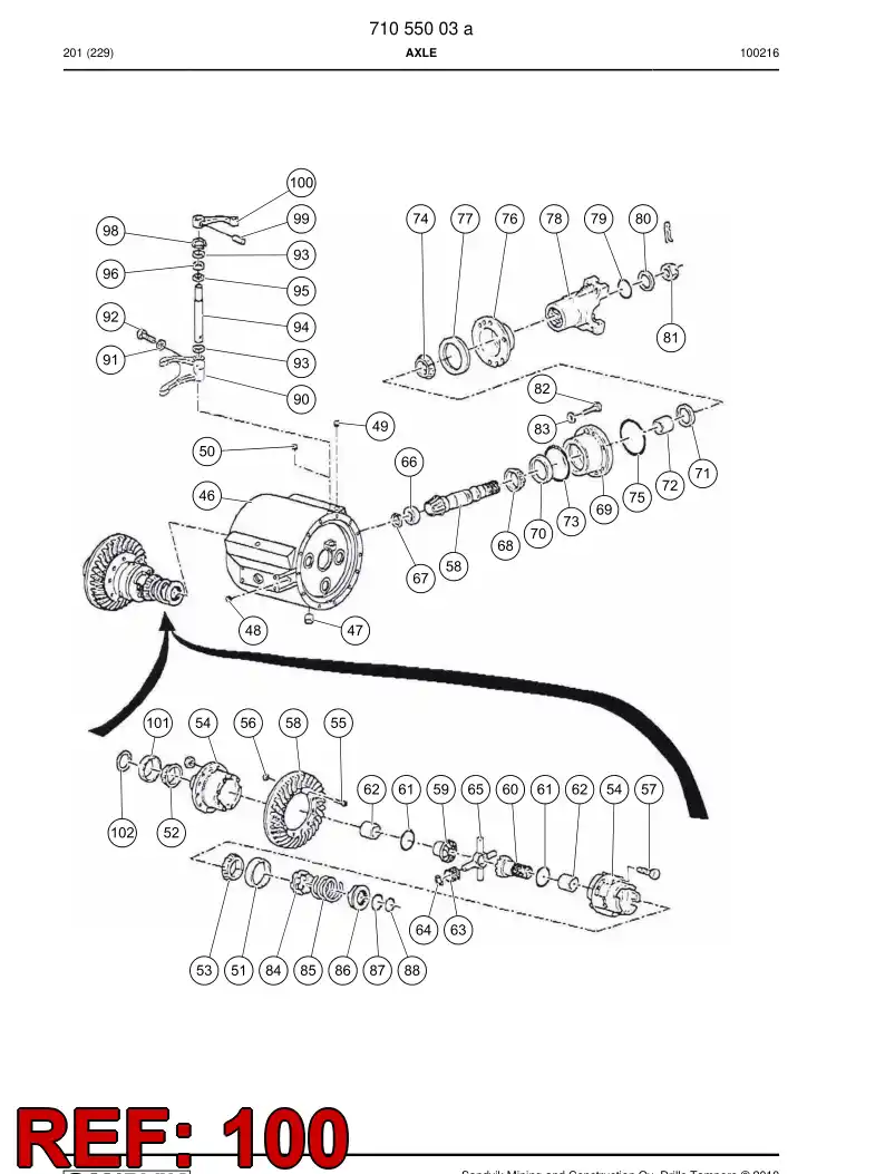77007723 770 077 23 Remote brake controller - Sandvik Technical Drawing