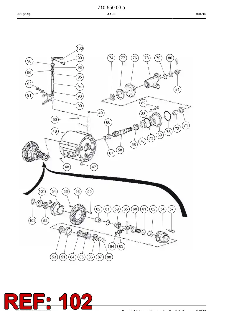 77007725 770 077 25 Shim - Sandvik Technical Drawing