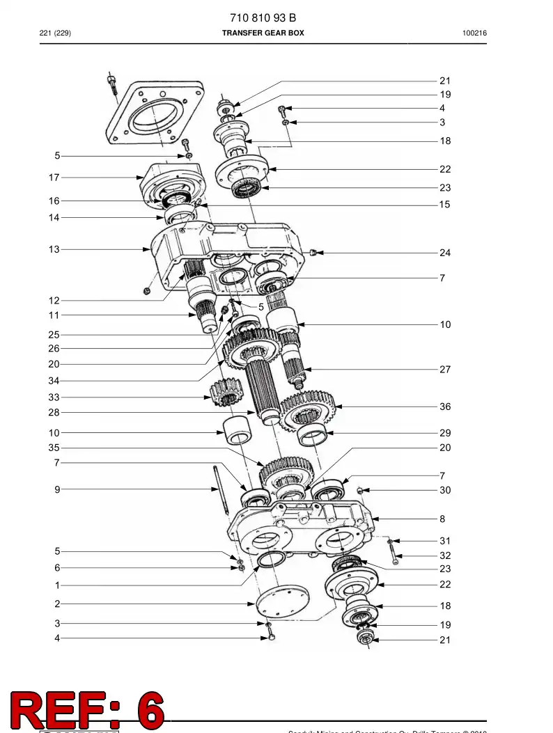 77008140 770 081 40 Nut - Sandvik Technical Drawing