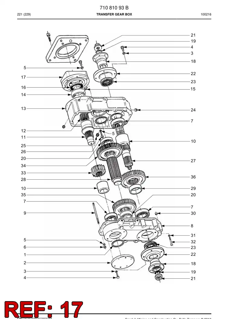 77008158 770 081 58 Cover - Sandvik Technical Drawing