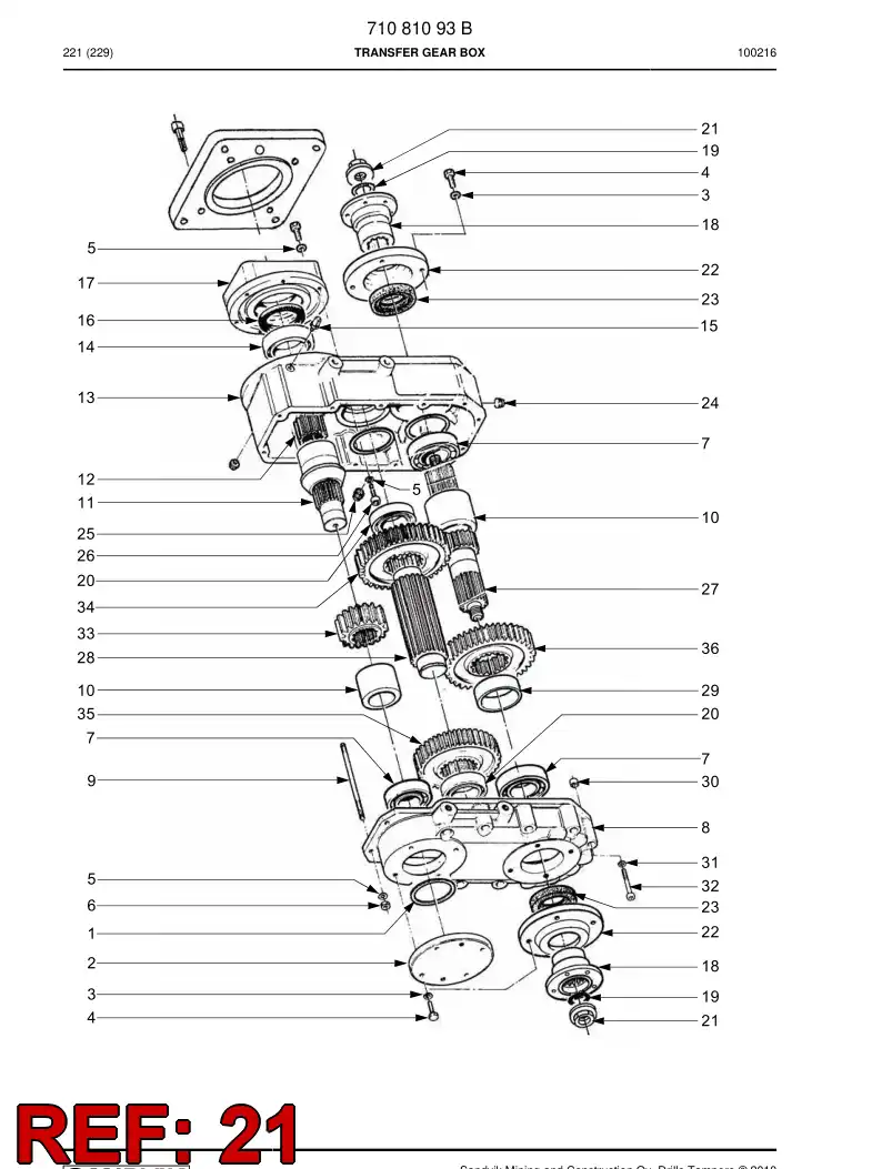 77008162 770 081 62 Nut - Sandvik Technical Drawing