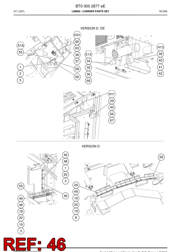 77008307 770 083 07 Conduit, Cable - Sandvik Technical Drawing