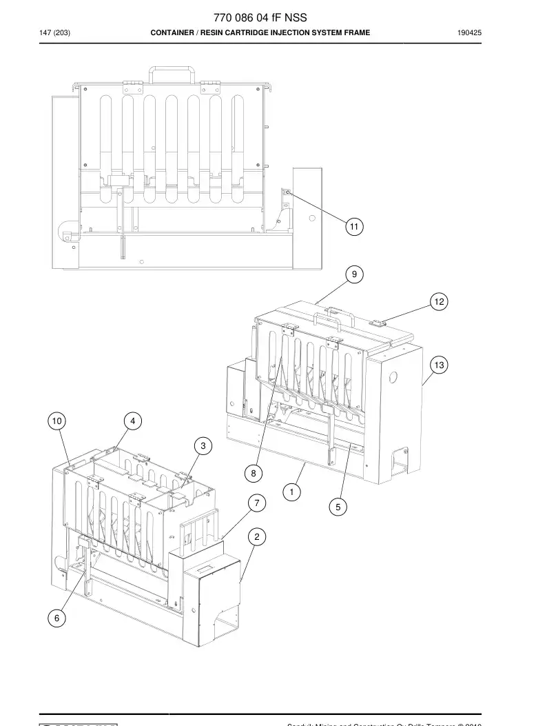 77008604f 770 086 04f Container - Sandvik Technical Drawing