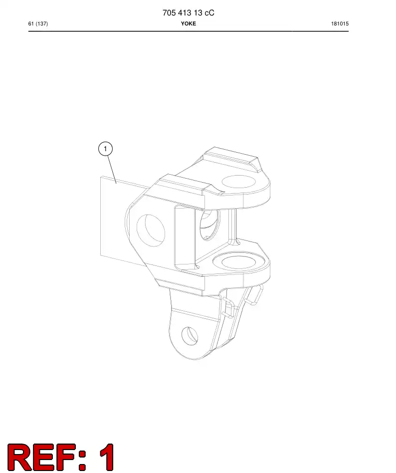 77008839b 770 088 39b Clevis - Sandvik Technical Drawing