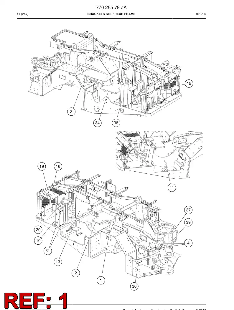 77009187 770 091 87 Support - Sandvik Technical Drawing