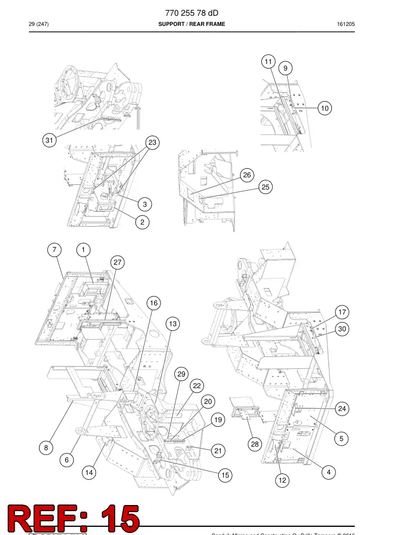 77009189c 770 091 89c Support - Sandvik Technical Drawing