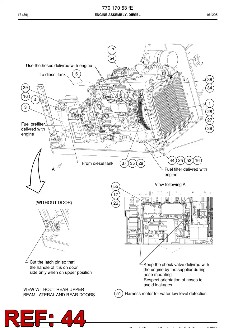 77009341a 770 093 41a Support - Sandvik Technical Drawing