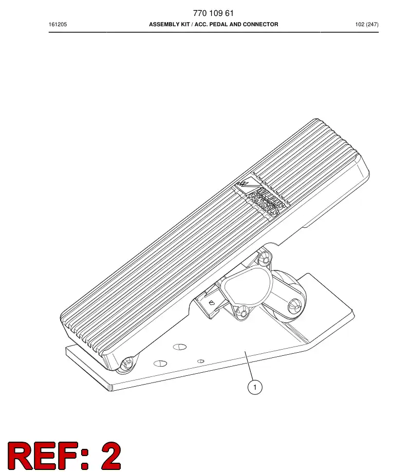 77010959 770 109 59 Connector, Multipole, Female - Sandvik Technical Drawing
