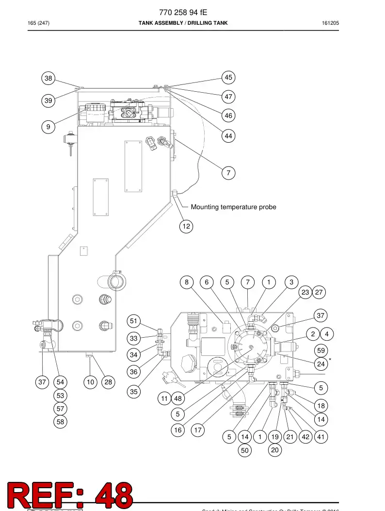 77011409b 770 114 09b Indicator, Clogging - Sandvik Technical Drawing