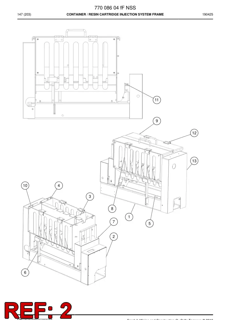77011489c 770 114 89c Sump - Sandvik Technical Drawing