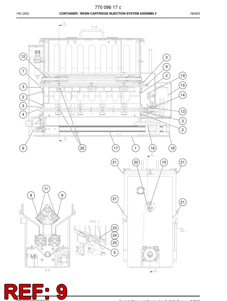 77011496 770 114 96 Gear, Pinion - Sandvik Technical Drawing