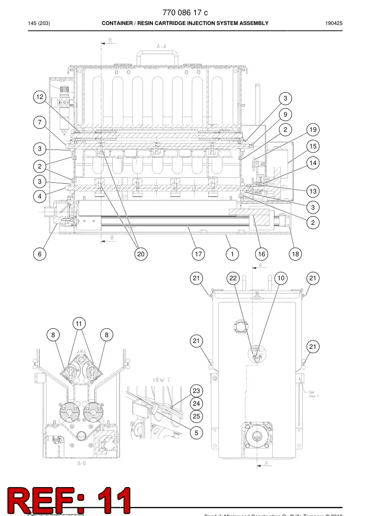 77011499c 770 114 99c Plate, Belly - Sandvik Technical Drawing