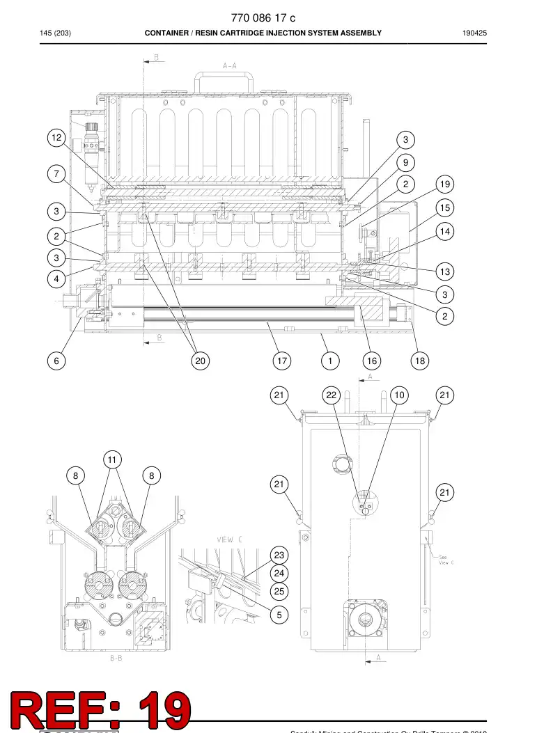 77011533 770 115 33 Gear, Pinion - Sandvik Technical Drawing