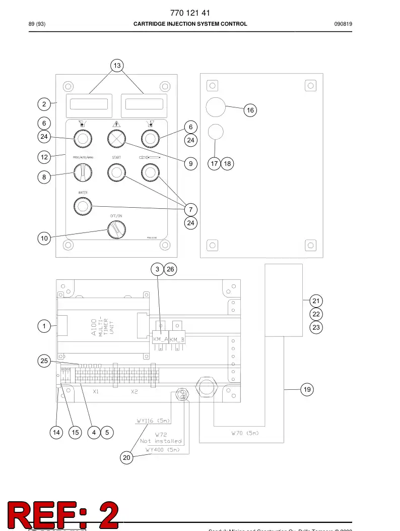 77011686 770 116 86 Box enclosure - Sandvik Technical Drawing