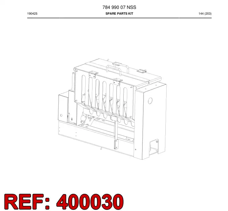 77011707 770 117 07 Cable - Sandvik Technical Drawing
