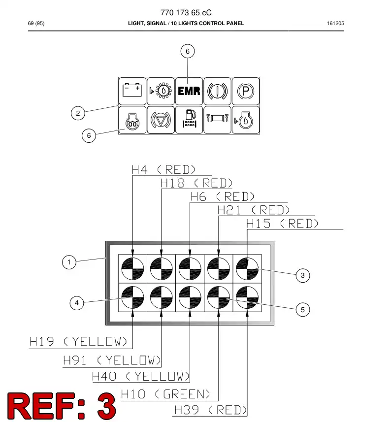 77012359 770 123 59 Decal - Sandvik Technical Drawing