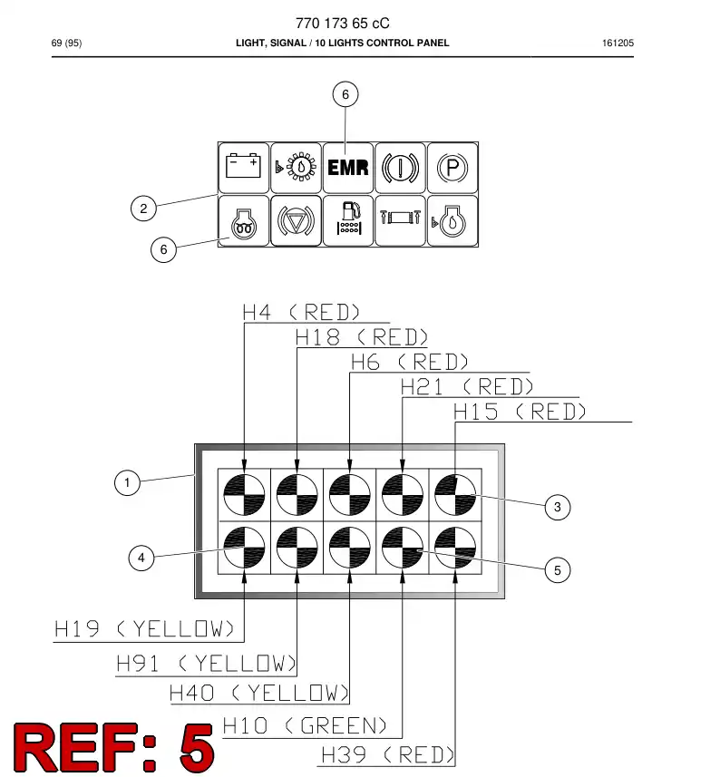 77012360a 770 123 60a Decal - Sandvik Technical Drawing