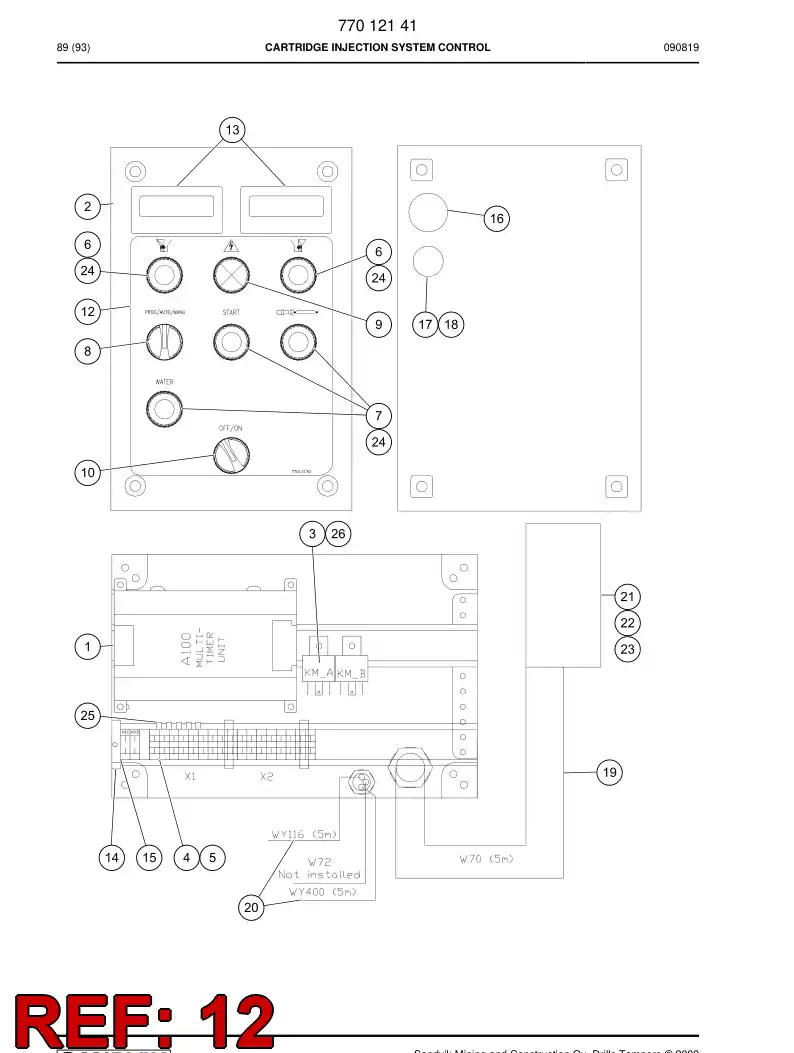 77013130 770 131 30 Label - Sandvik Technical Drawing