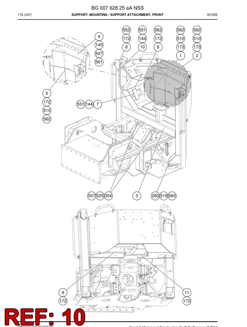 77013935 770 139 35 Cover - Sandvik Technical Drawing