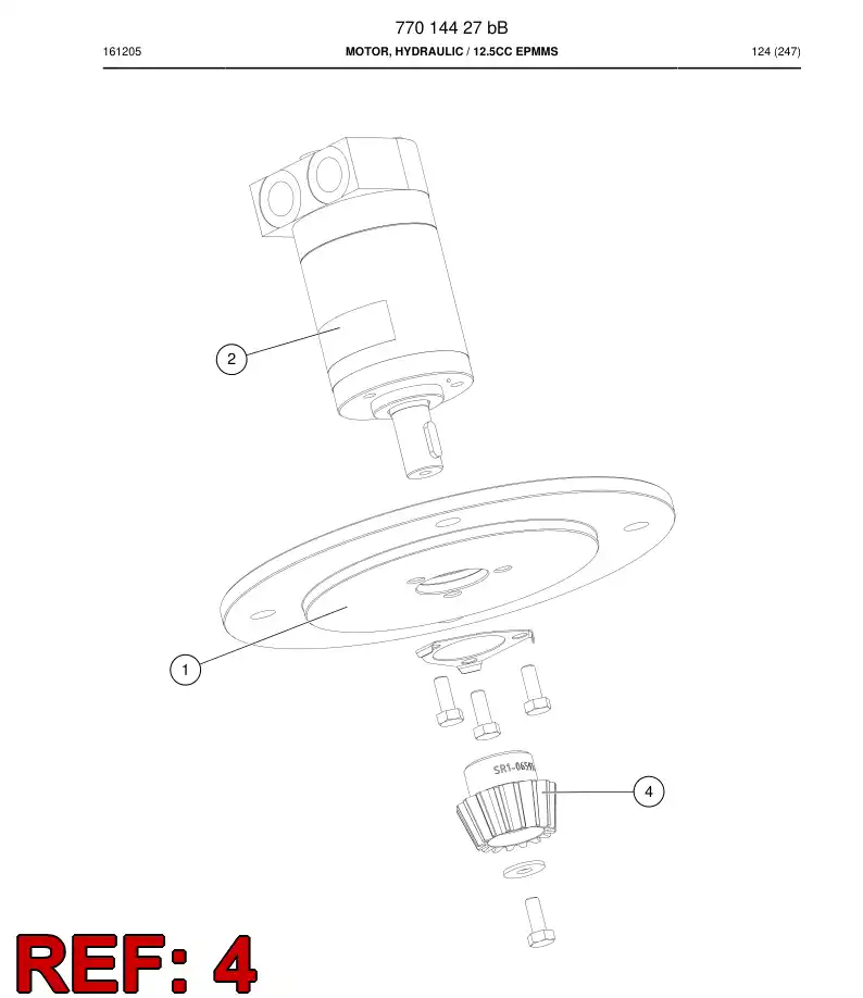 77014441a 770 144 41a Gear, Pinion - Sandvik Technical Drawing