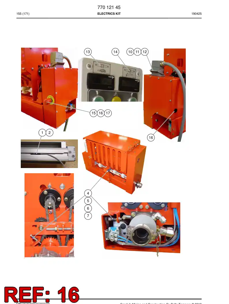 77014741 770 147 41 Decal - Sandvik Technical Drawing
