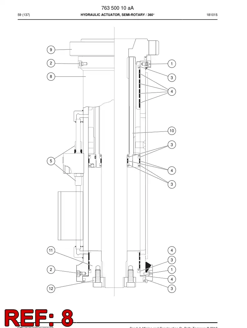 77014814a 770 148 14a Sump - Sandvik Technical Drawing