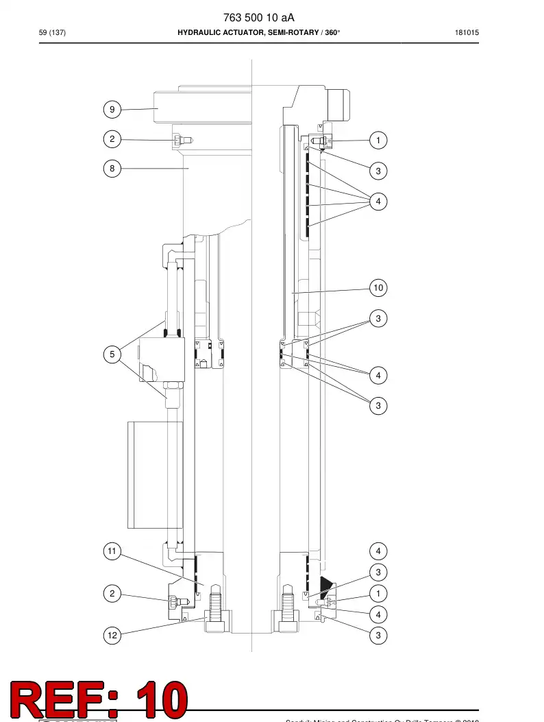 77014817a 770 148 17a Sleeve, PISTON - Sandvik Technical Drawing