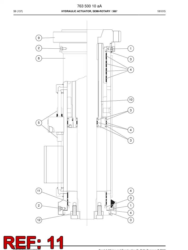 77014818a 770 148 18a Cap - Sandvik Technical Drawing