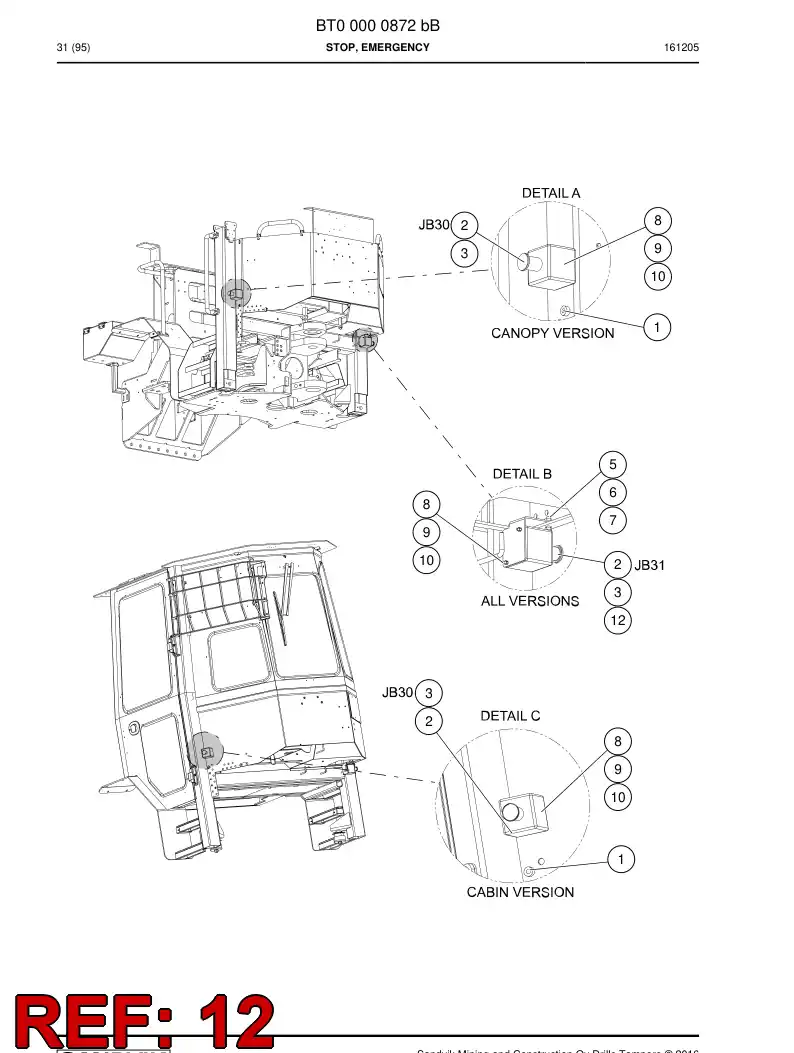 77016675b 770 166 75b Support - Sandvik Technical Drawing