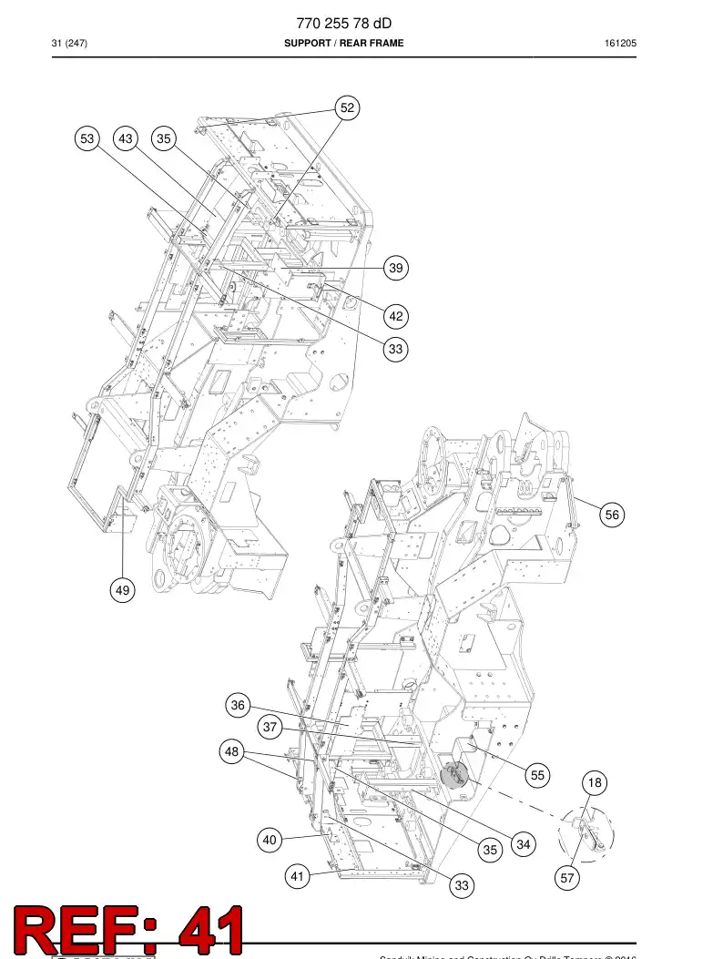 77016865a 770 168 65a Pin - Sandvik Technical Drawing