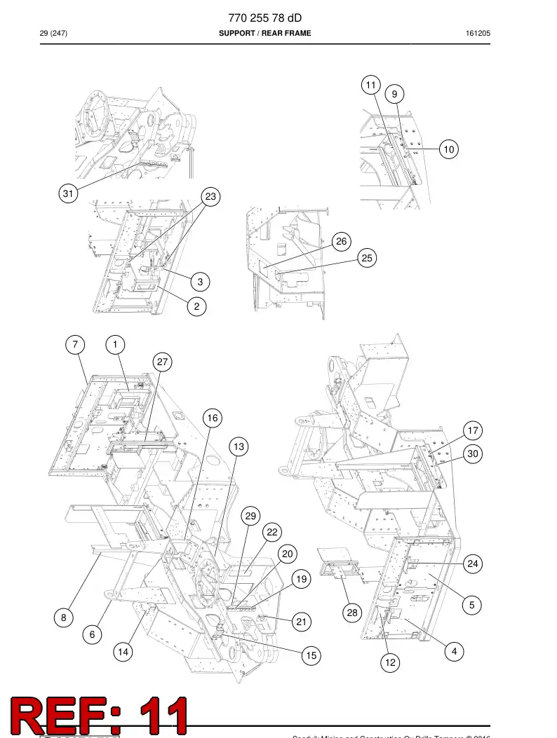 77017016 770 170 16 Washer, Thrust - Sandvik Technical Drawing