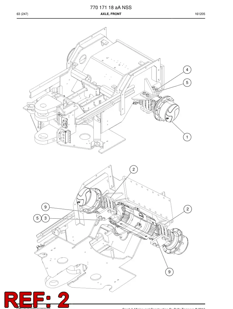 77017064 770 170 64 Plate,Tensioning - Sandvik Technical Drawing