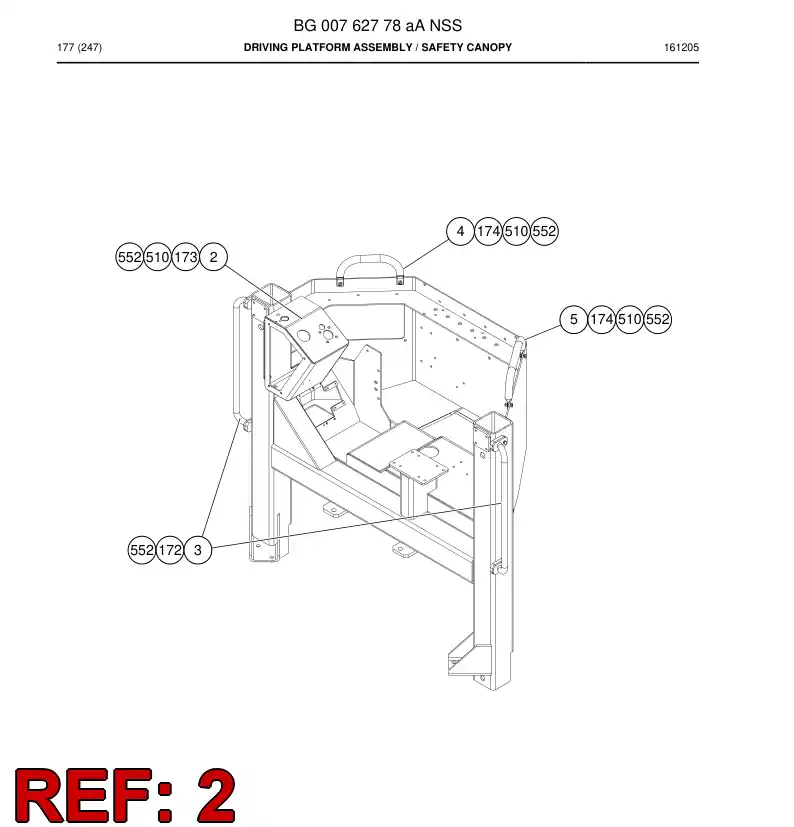 77017073b 770 170 73b STEERING BOX - Sandvik Technical Drawing