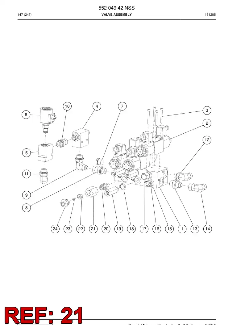 77017310a 770 173 10a Fitting - Sandvik Technical Drawing