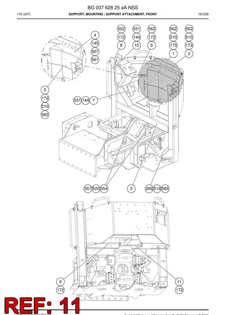 77017390 770 173 90 Bar - Sandvik Technical Drawing