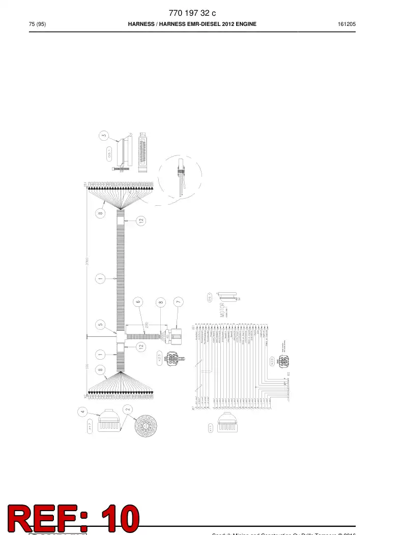 77017755 770 177 55 Wire - Sandvik Technical Drawing