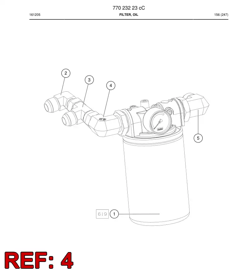 77018371 770 183 71 Fitting - Sandvik Technical Drawing