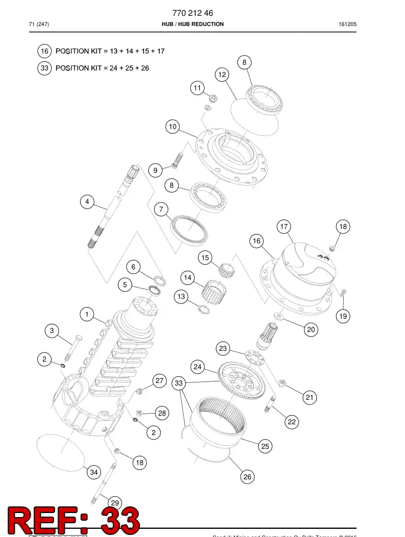 77018458 770 184 58 Support - Sandvik Technical Drawing