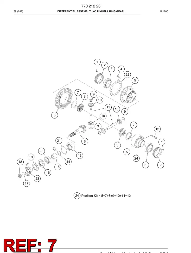 77018499 770 184 99 Washer - Sandvik Technical Drawing