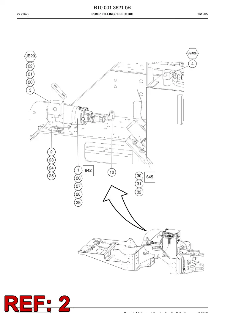 77019338a 770 193 38a Support - Sandvik Technical Drawing